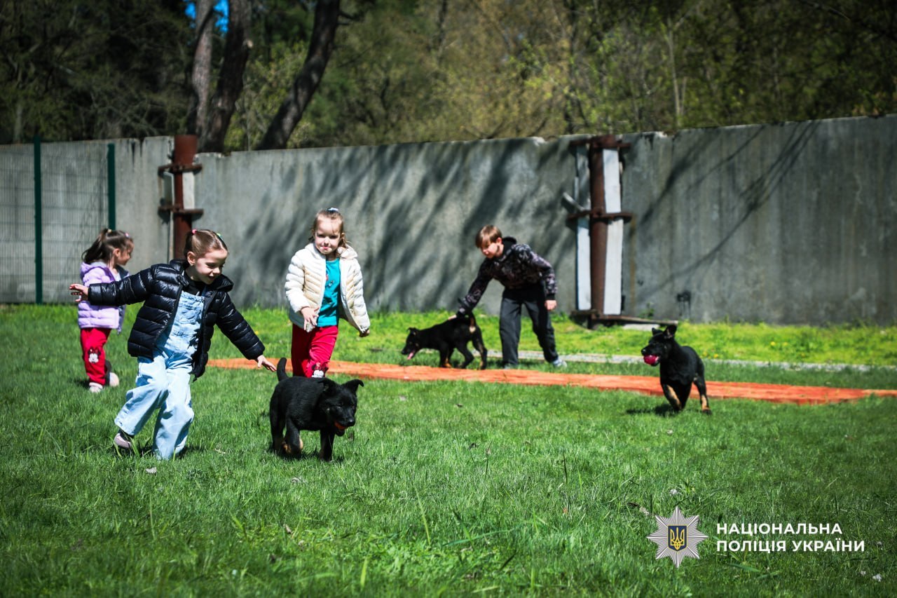 Чотирилапа підтримка: у Черкасах провели сеанс каністерапії для дітей загиблих поліцейських - фото 3