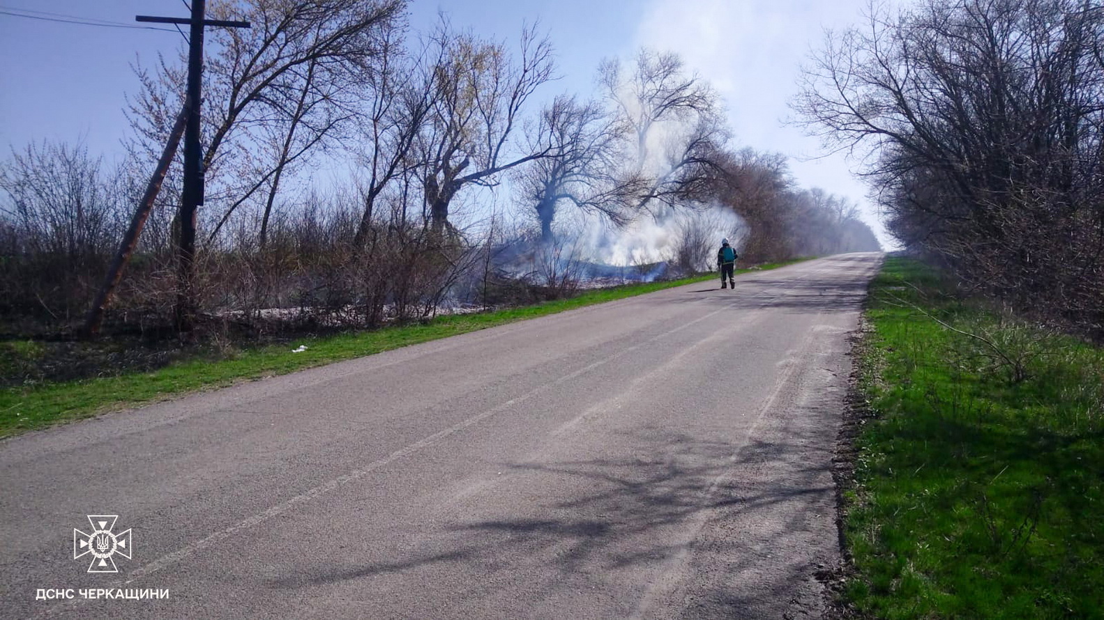 Понад 7 гектарів вигоріло: на Черкащині за добу ліквідували десятки пожеж