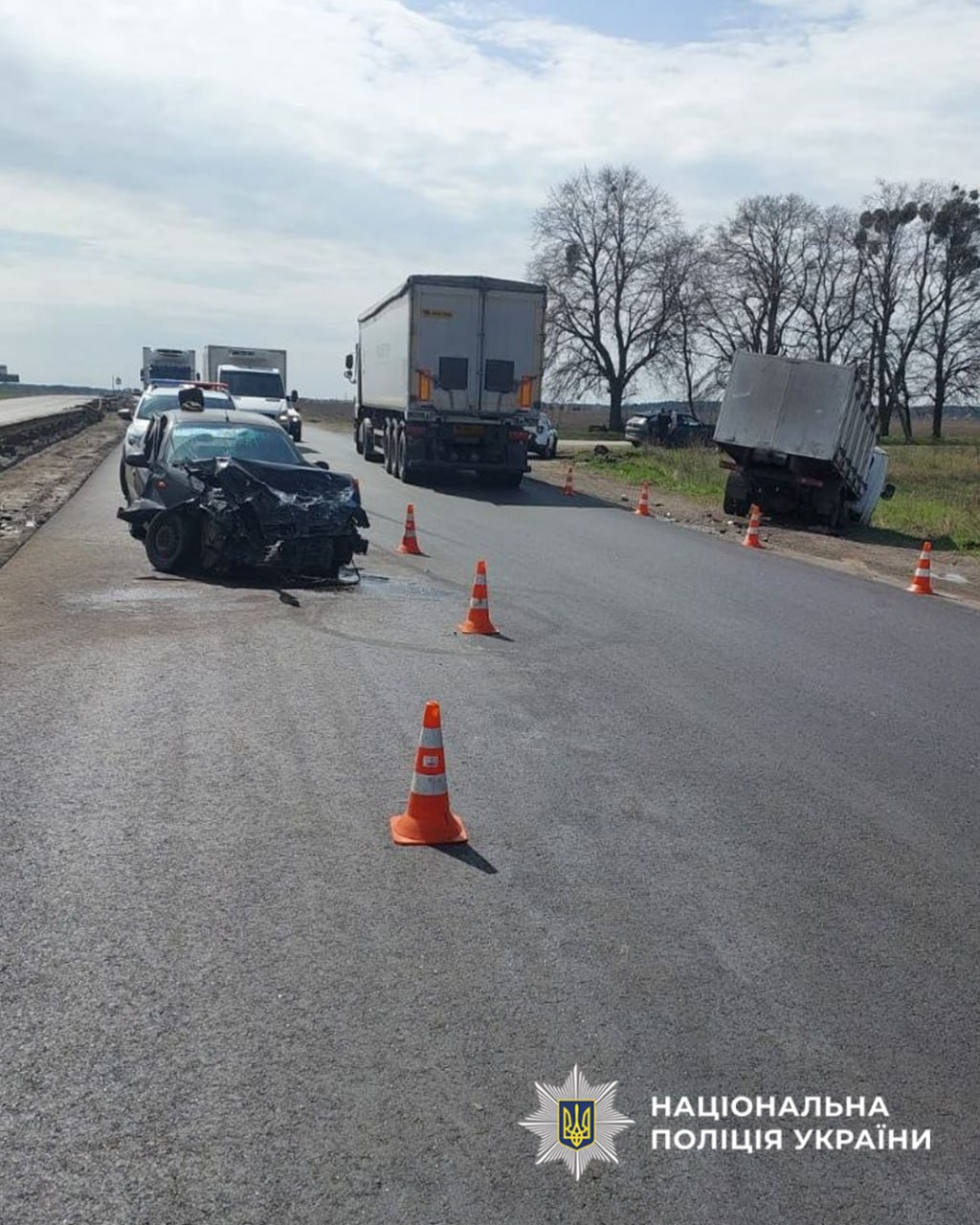 Автомобілі зіткнулися лоб в лоб на Черкащині