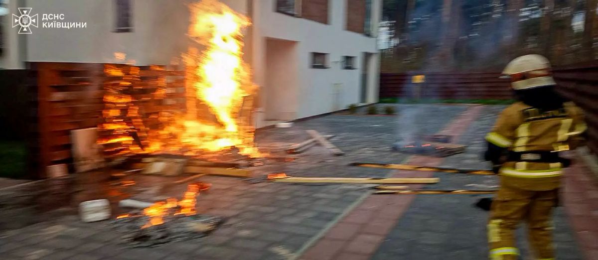 У Бучі загорівся газовий лічильник