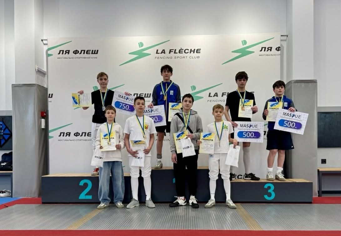Фехтувальники з Черкас вибороли призові місця на змаганнях у Києві
