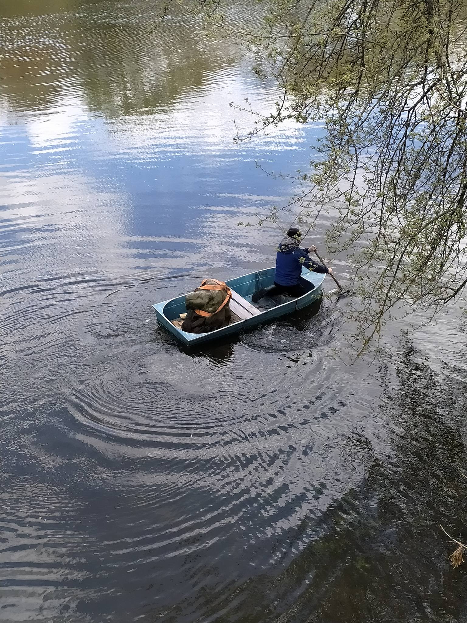 Голову скульптури лева дістали з річки на території заповідника у Черкаській області - фото 4