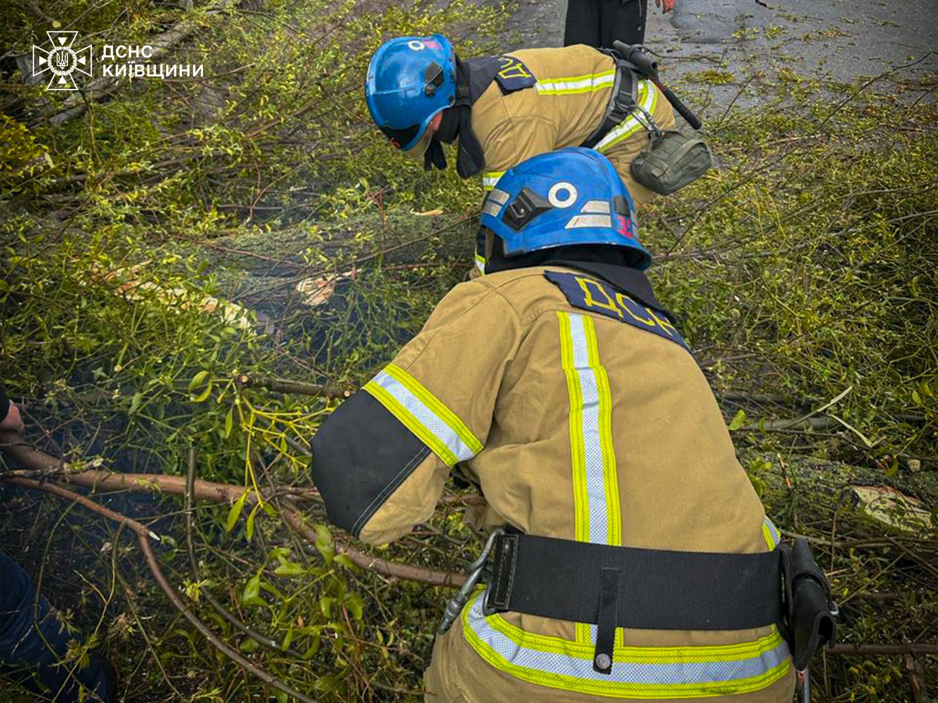 Рятувальники Київщини працюють у посиленому режимі через негоду