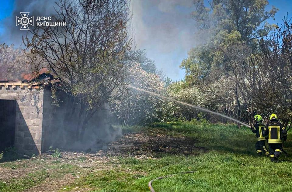 У Борисполі під час пожежі надзвичайники врятували собаку - фото 2