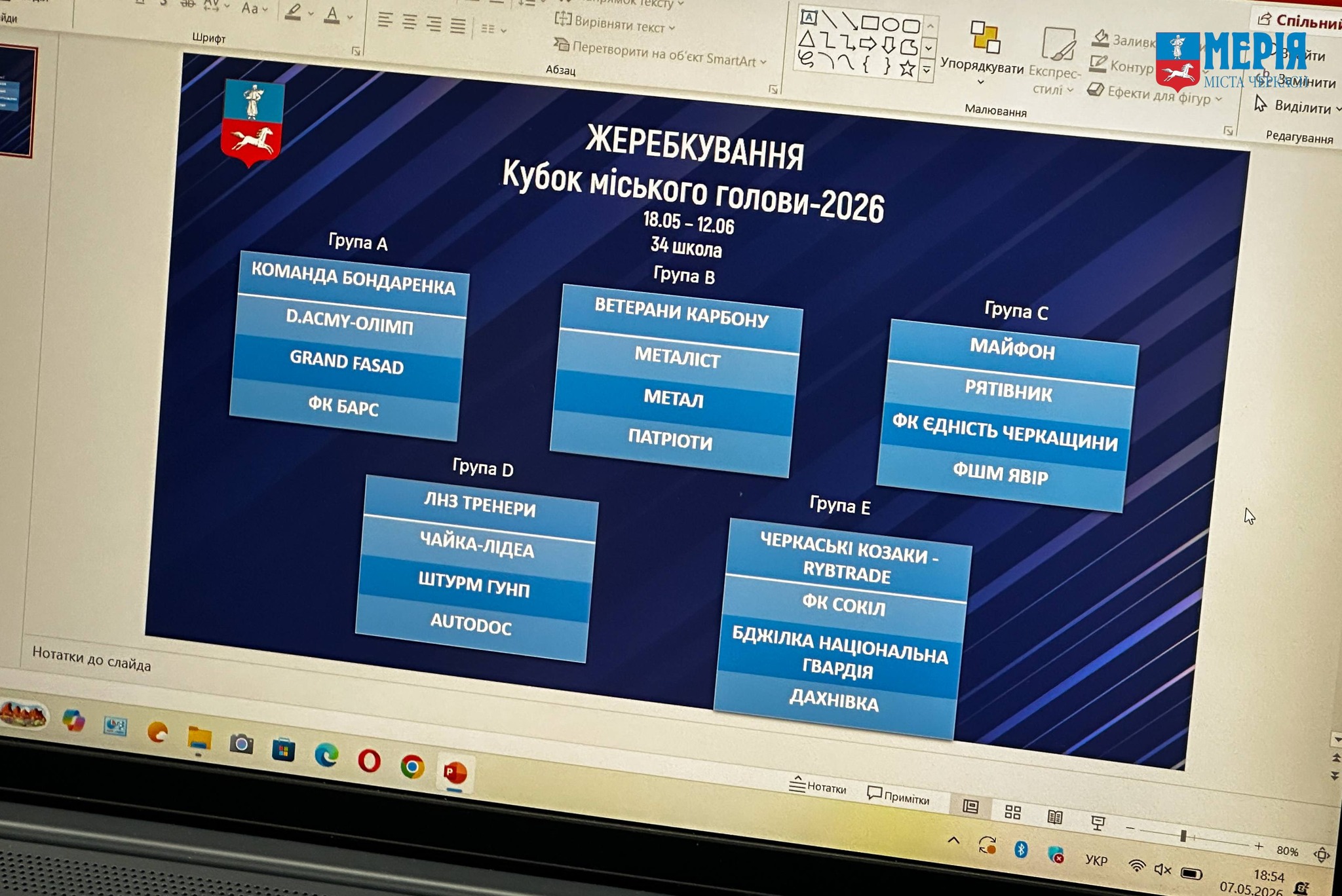 У Черкасах стартує футбольний турнір «Кубок міського голови 2026»