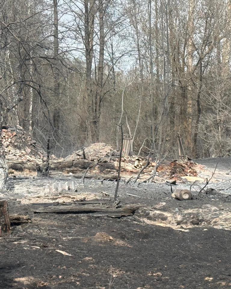У Чорнобильському лісі безперервно продовжується гасіння пожежі