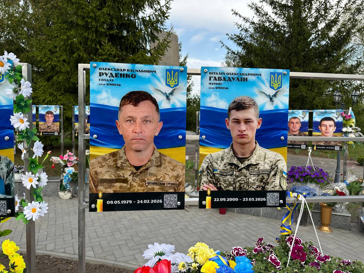 15 портретів загиблих військових додали на Алею пам’яті та млави у Черкаській області