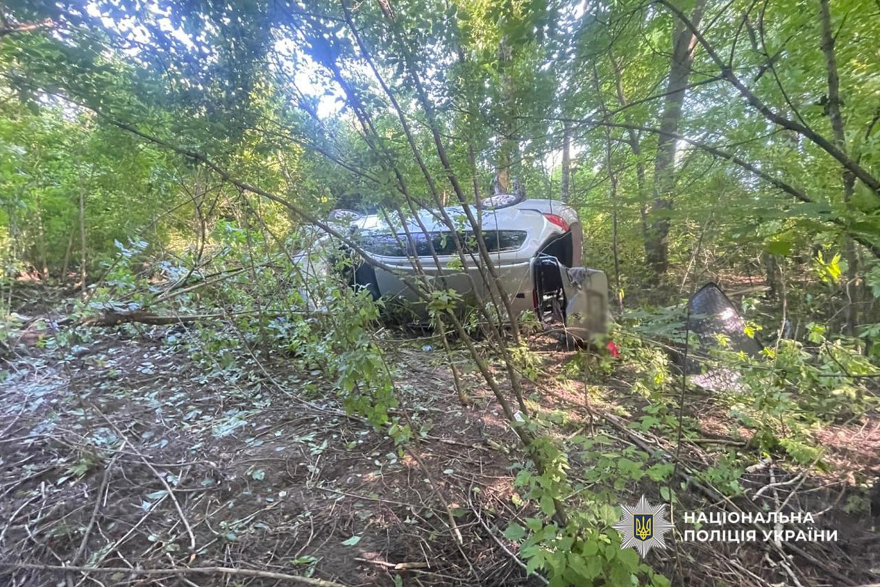 Автомобіль злетів з дороги на Черкащині, серед постраждалих дитина - фото 2