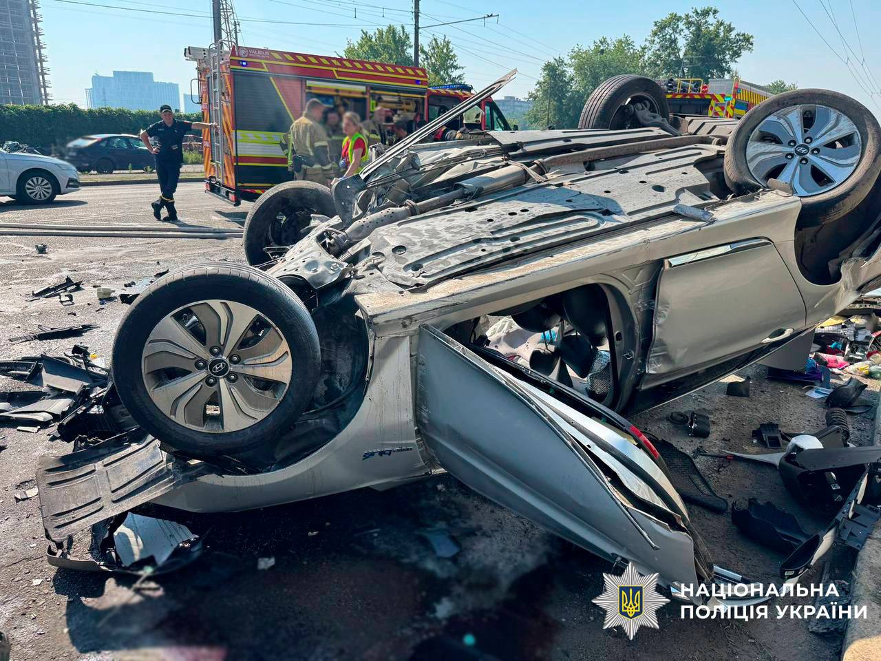 У Подільському районі Києва зіткнулися чотири автомобілі: є загибла та постраждалі