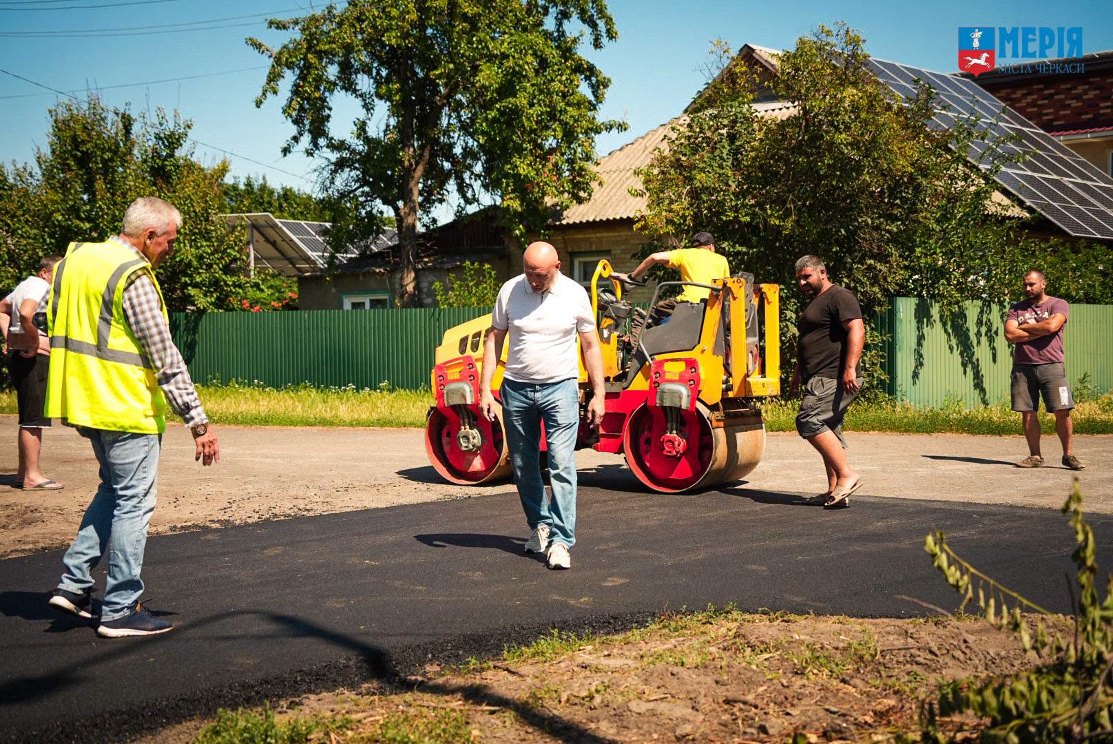 У Черкасах відремонтували покриття на вулиці Івана Гонти