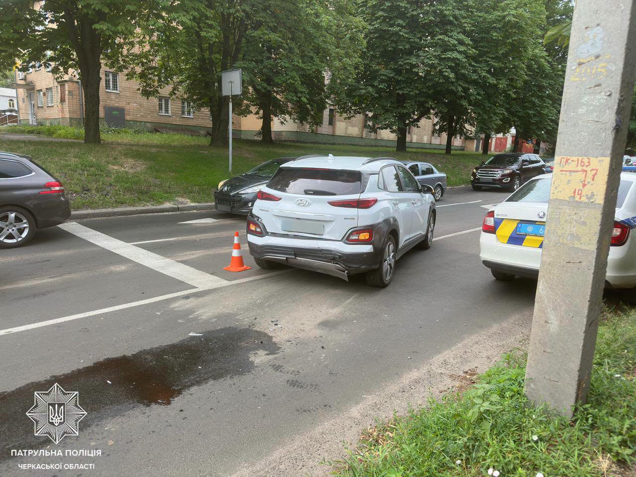 У Черкасах Skoda протаранила Hyundai