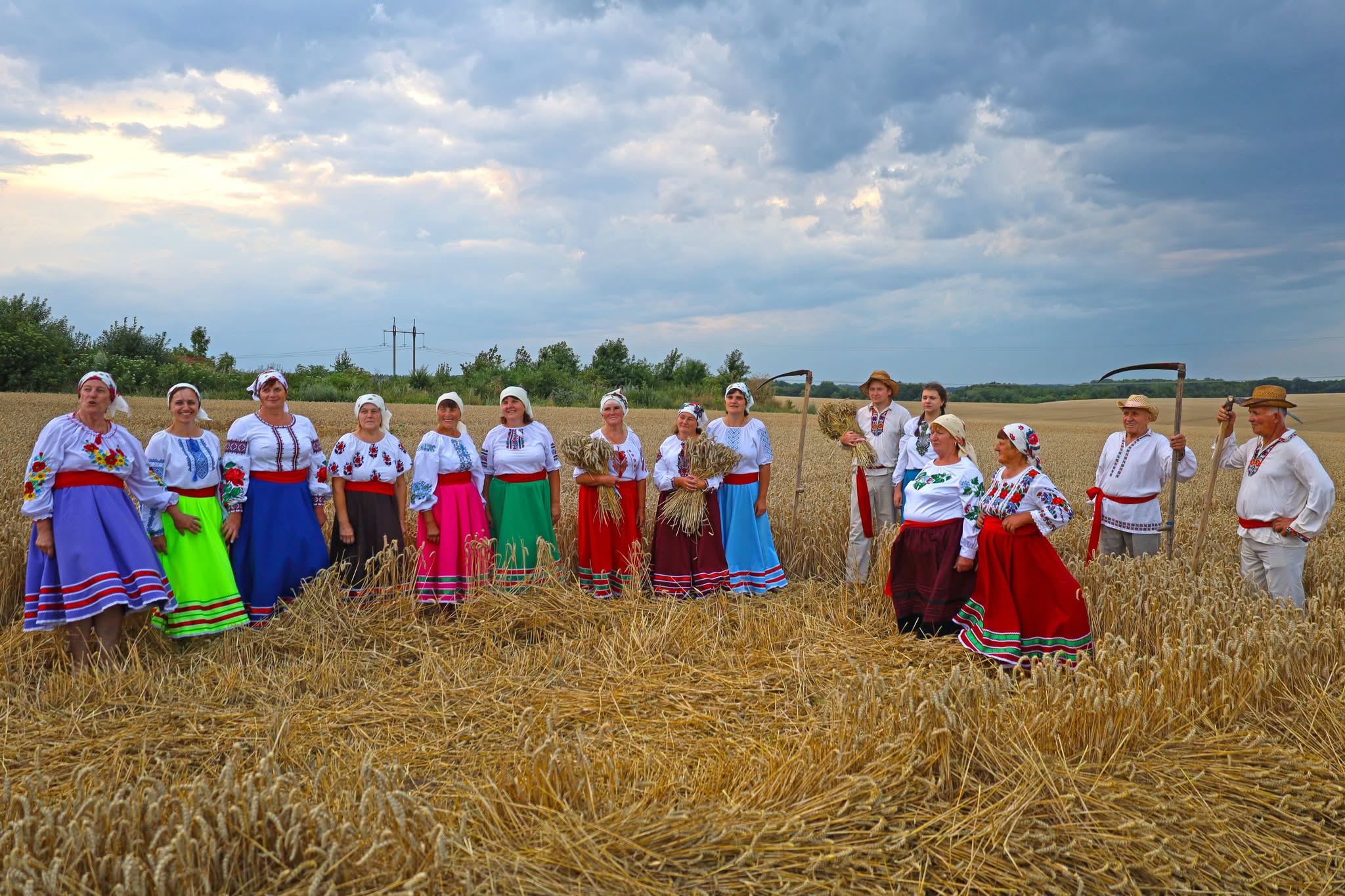 Народні пісні й стародавні звичаї: обряд зажинок відбувся в селах Вінниччини - фото 11