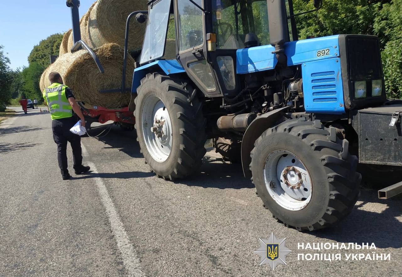 На Обухівщині п’яний водій трактора на смерть збив 6-річну дитину