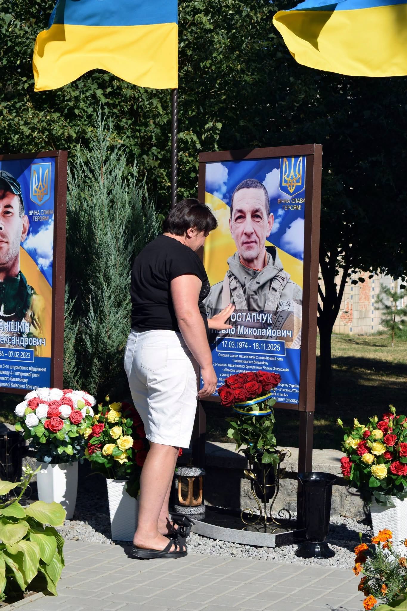 Портрети загиблих воїнів додали на Алею Слави у Черкаській області