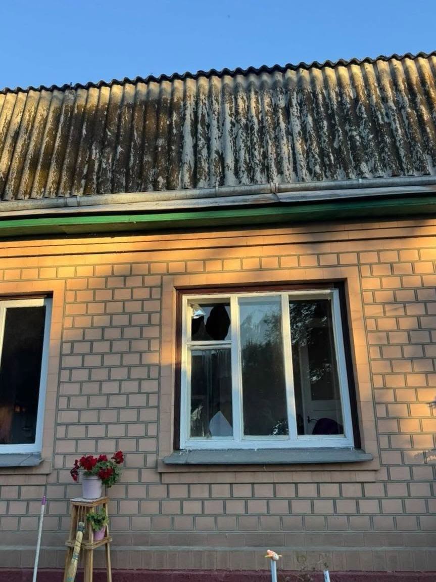 Уламки дрона пошкодили будинки на Черкащині