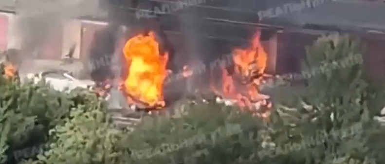 Є влучання: у Києві БпЛА вдарив по гаражному кооперативу