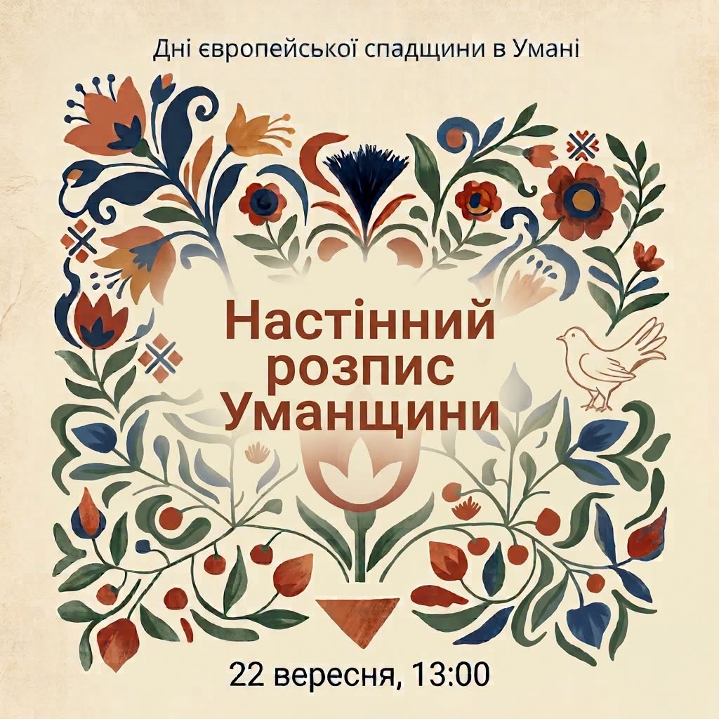 Відбудеться майстер-клас із традиційного настінного розпису Уманщини