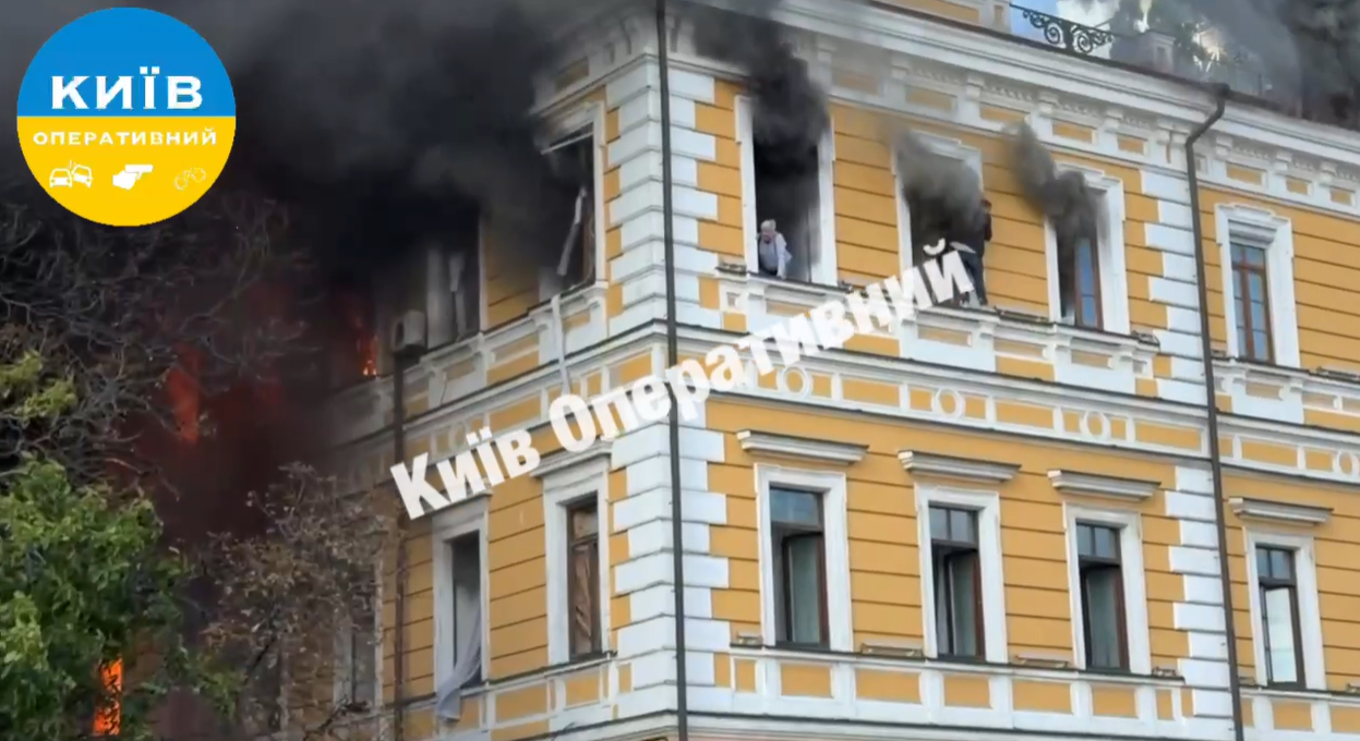 БпЛА влучив у будівлю НАН України в Києві - фото 3