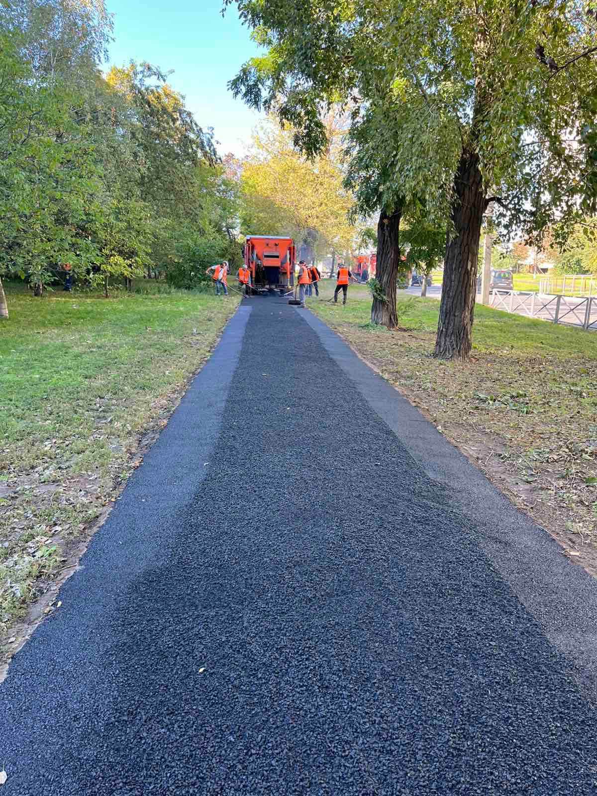 У Черкасах заасфальтували тротуар на Благовісній
