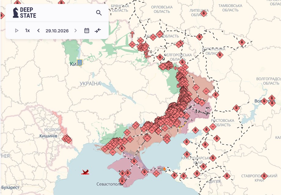 Карта бойових дій в Україні на сьогодні – 30 жовтня 2026 - фото 2